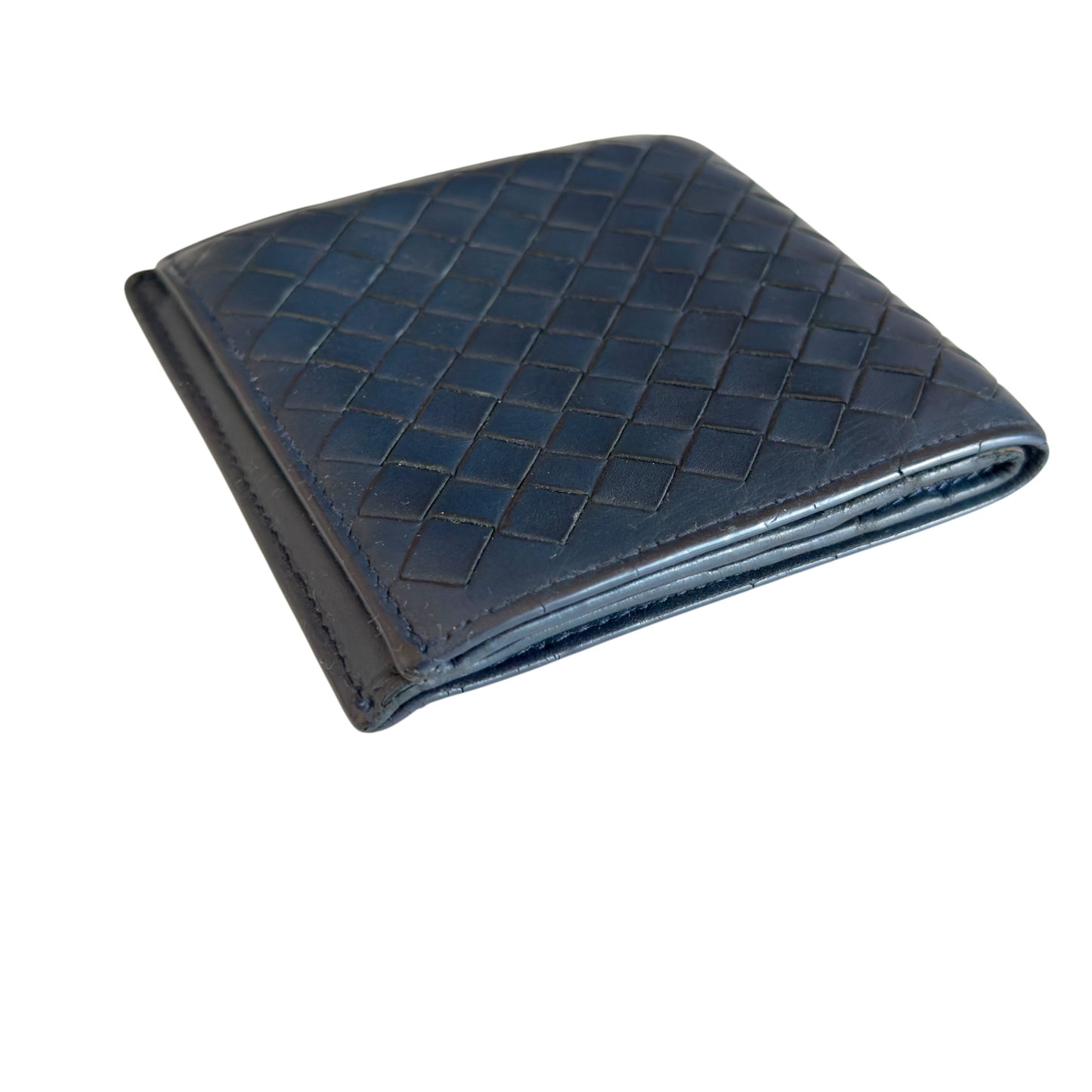 BOTTEGA VENETA 織皮 短銀包