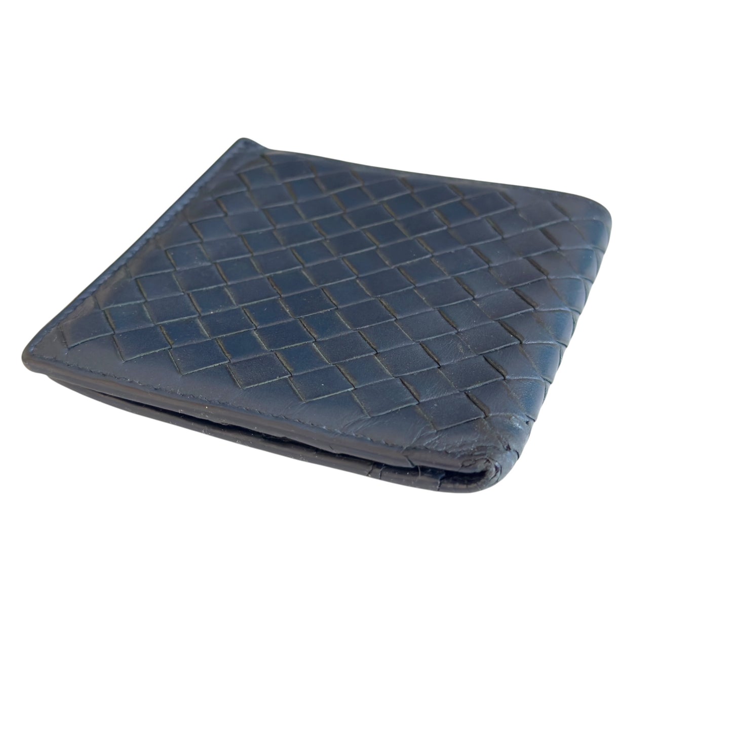 BOTTEGA VENETA 織皮 短銀包