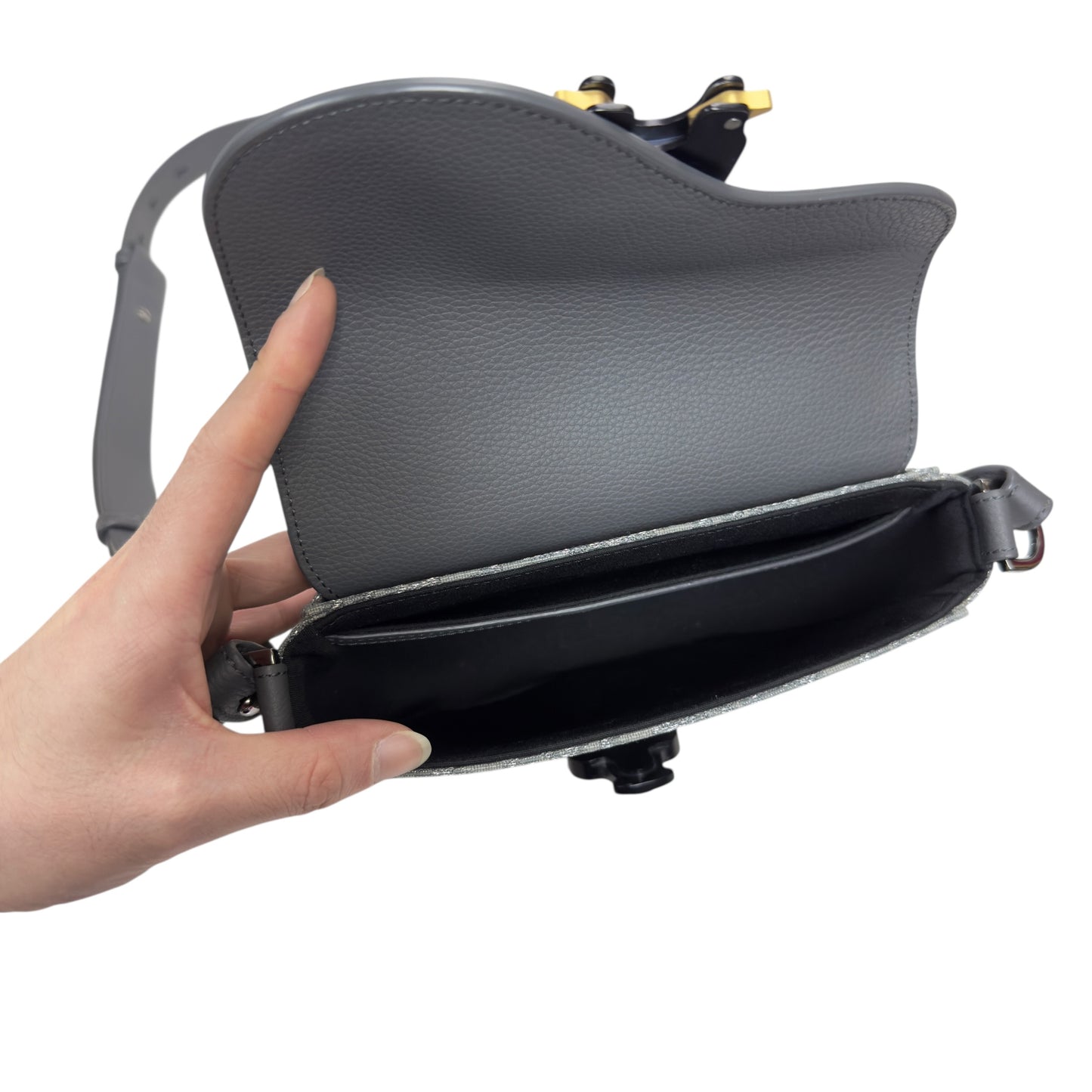DIOR Mini Saddle 閃爍 斜揹袋