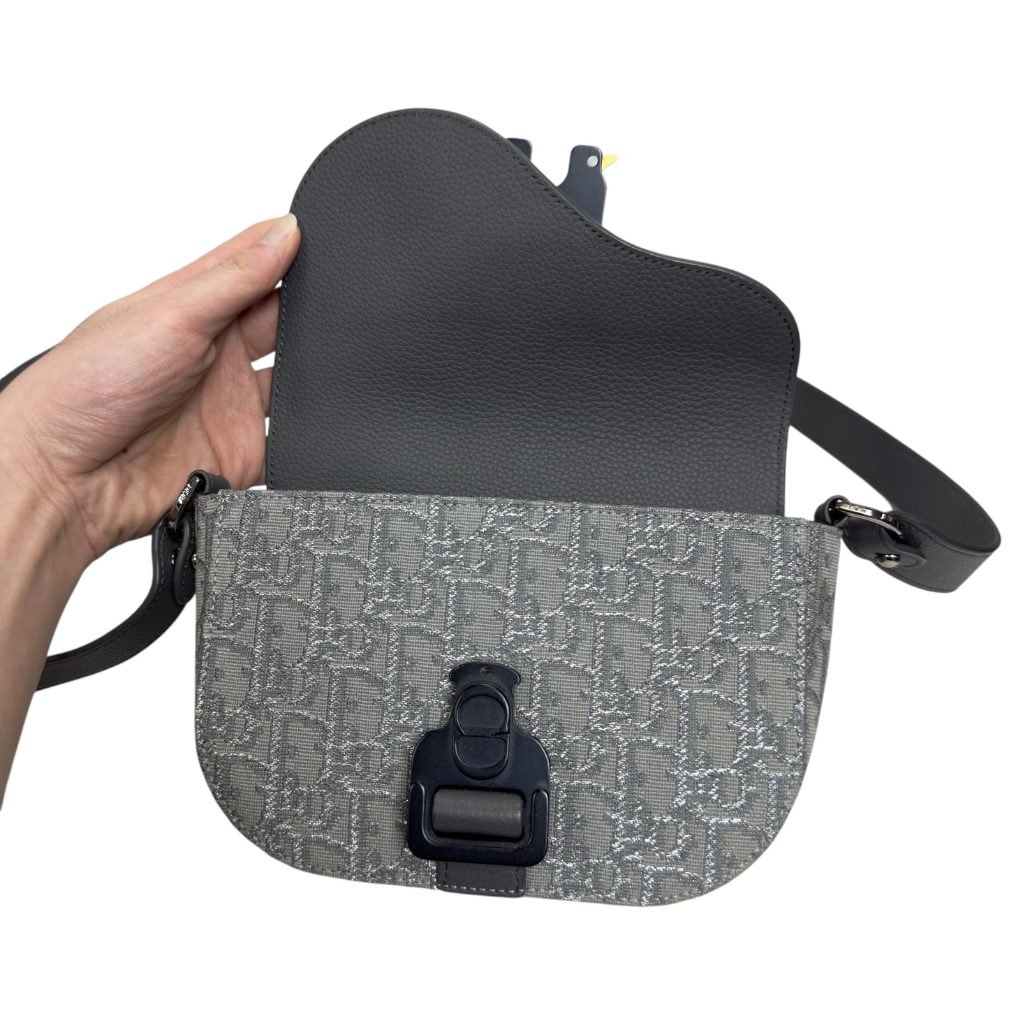 DIOR Mini Saddle 閃爍 斜揹袋