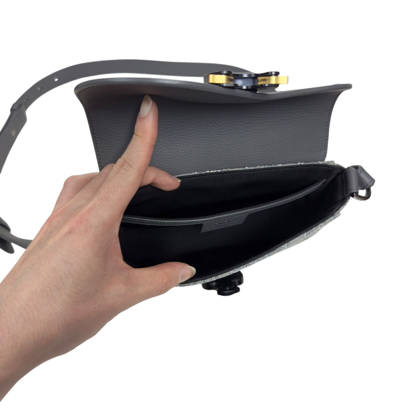 DIOR Mini Saddle 閃爍 斜揹袋