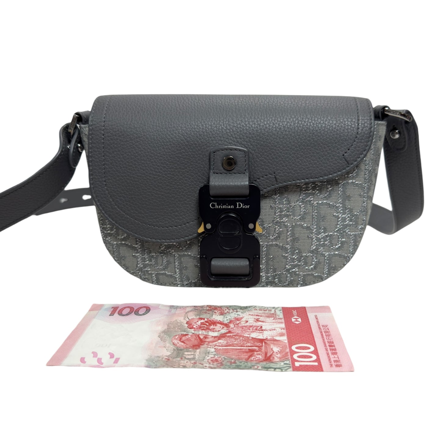 DIOR Mini Saddle 閃爍 斜揹袋
