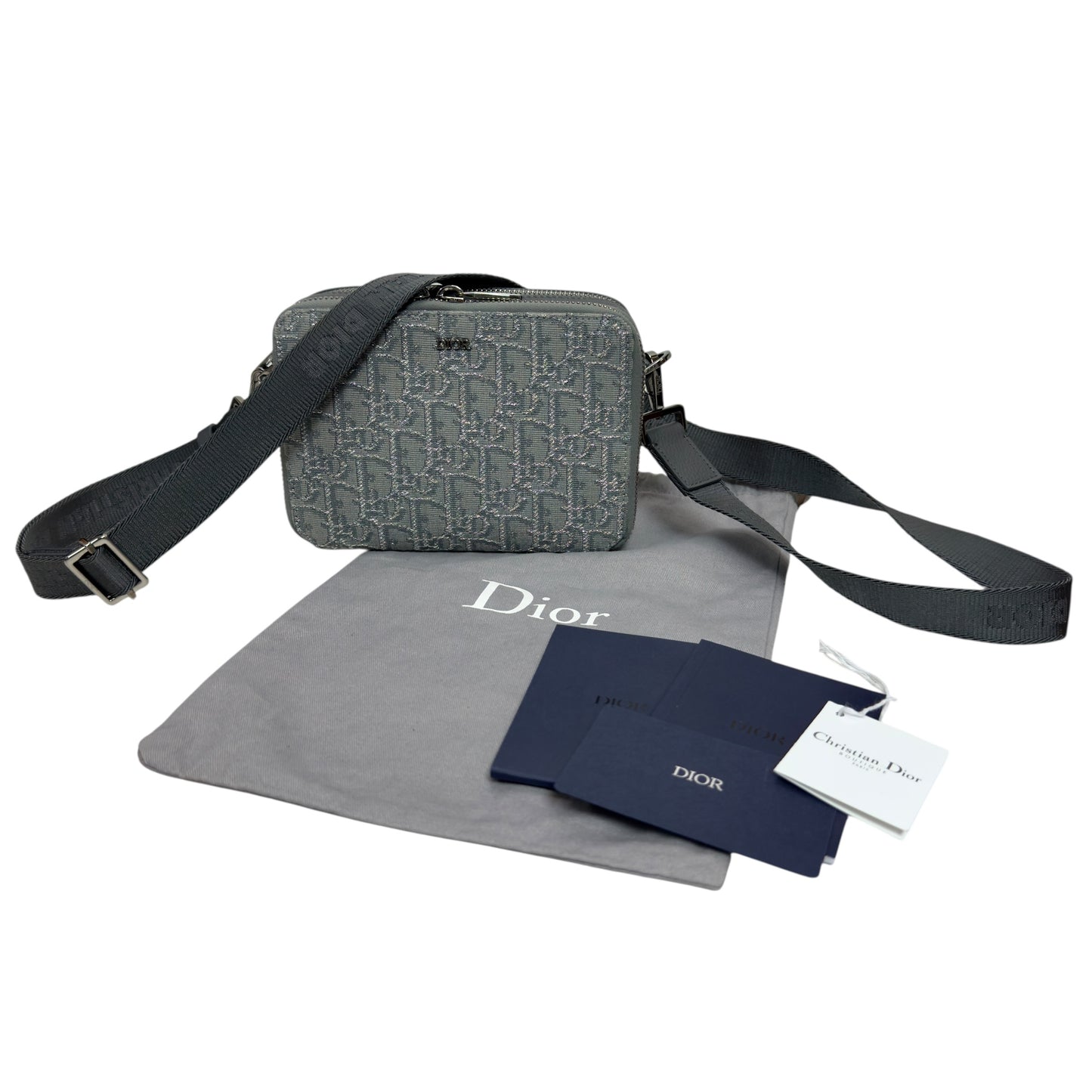DIOR Oblique 老花 閃爍 斜揹袋