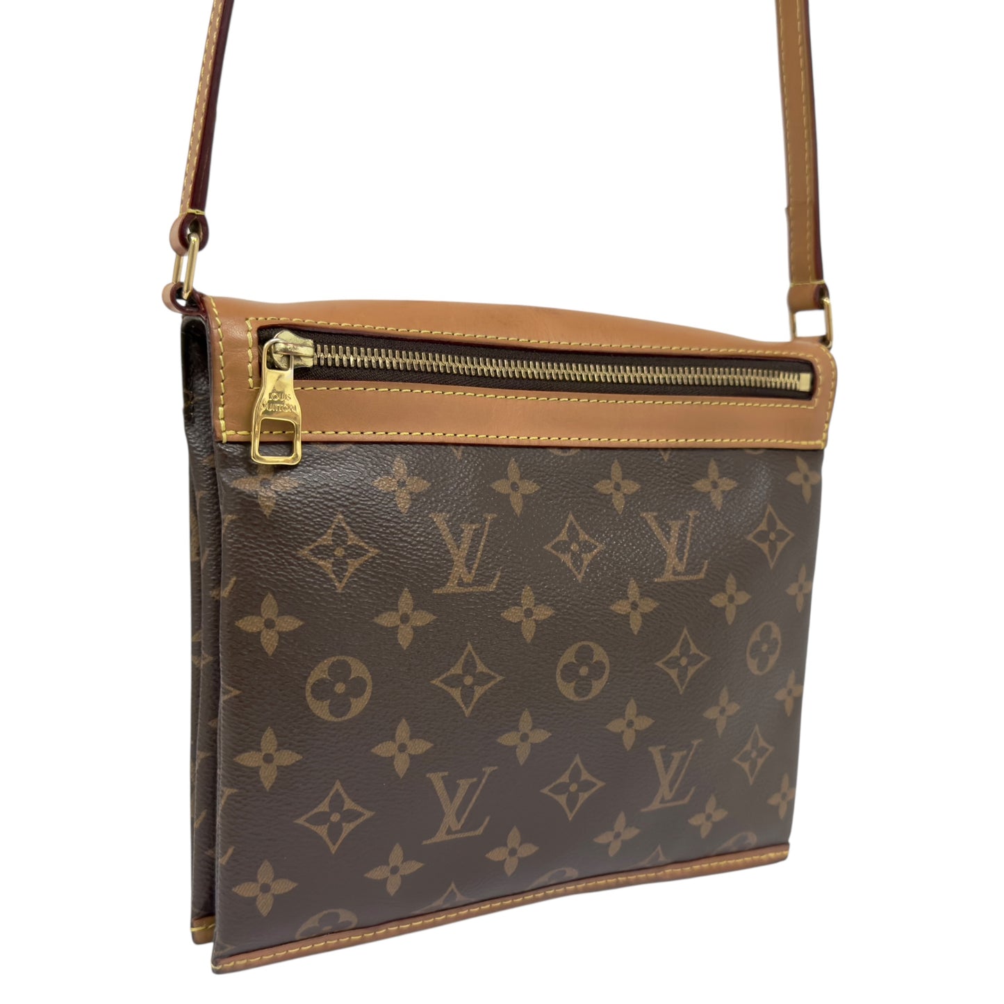 LOUIS VUITTON Saumur 新雙子星 老花 斜揹袋