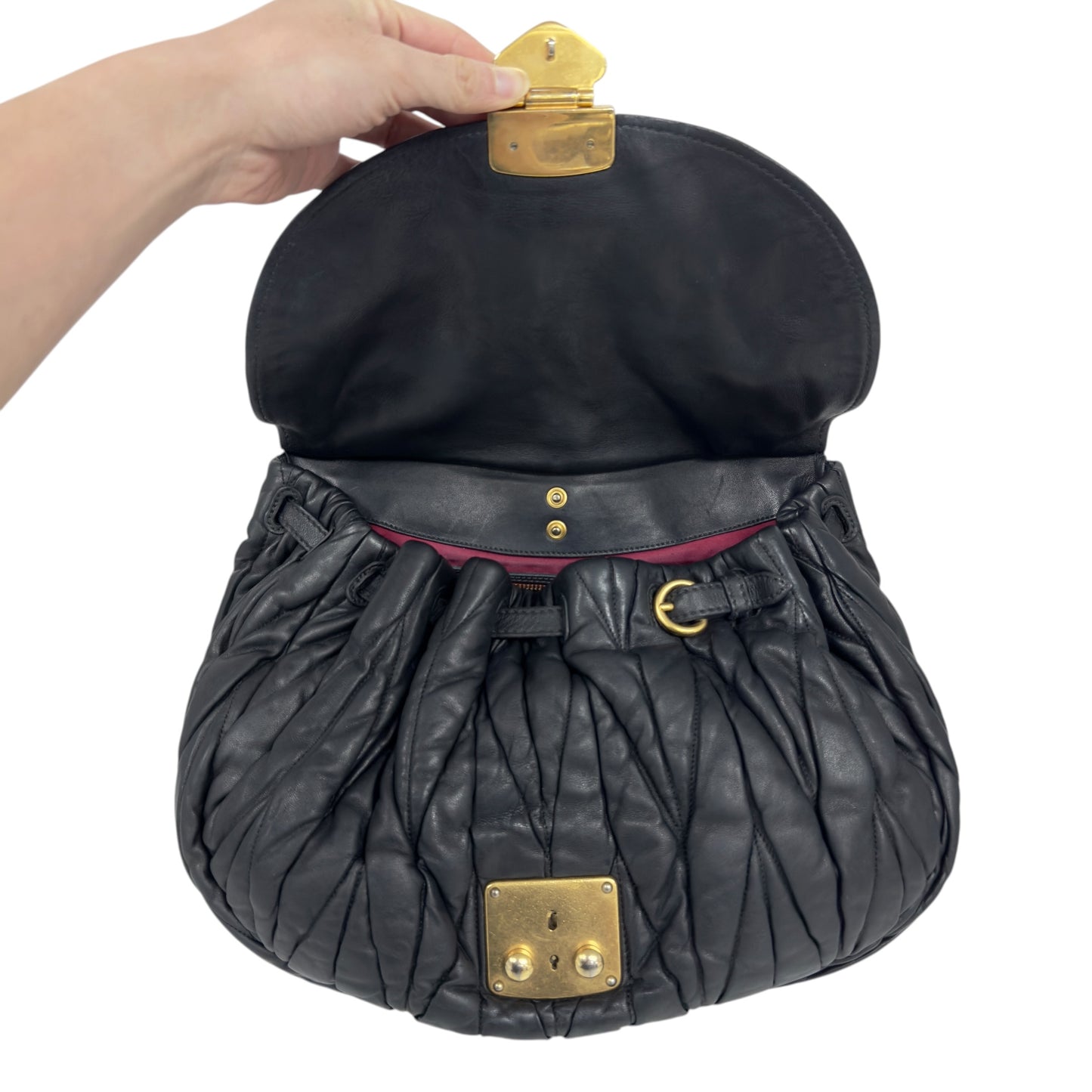 MIU MIU Matelassé 皺摺 2用袋