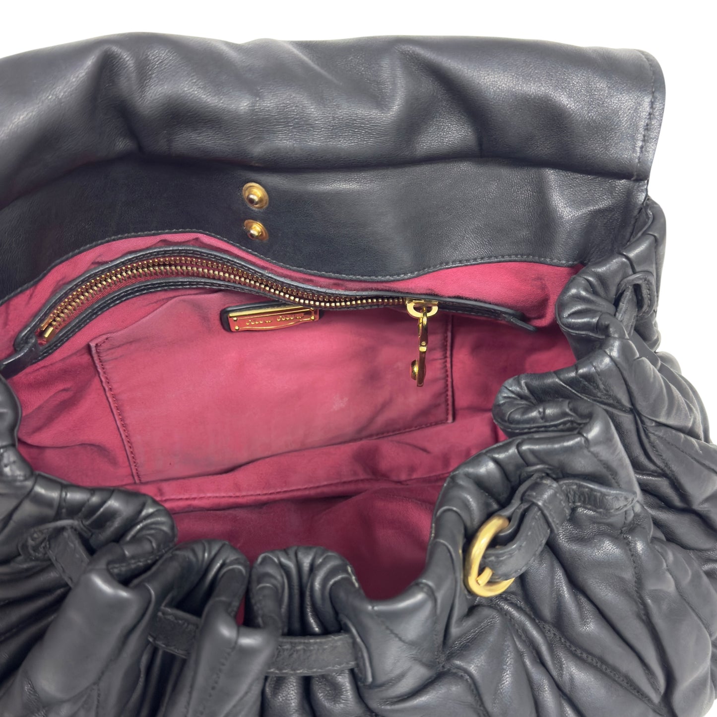 MIU MIU Matelassé 皺摺 2用袋
