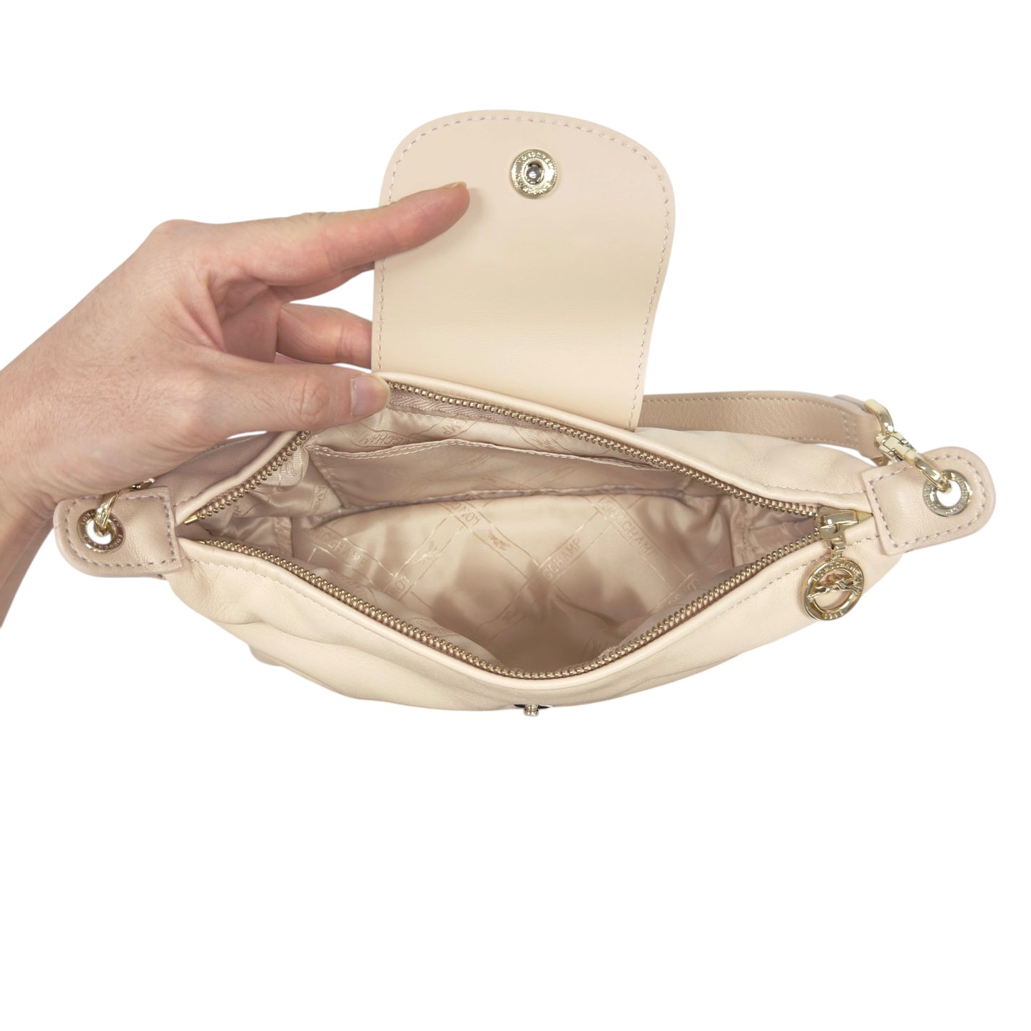 LONGCHAMP Pliage 皮革 肩背袋
