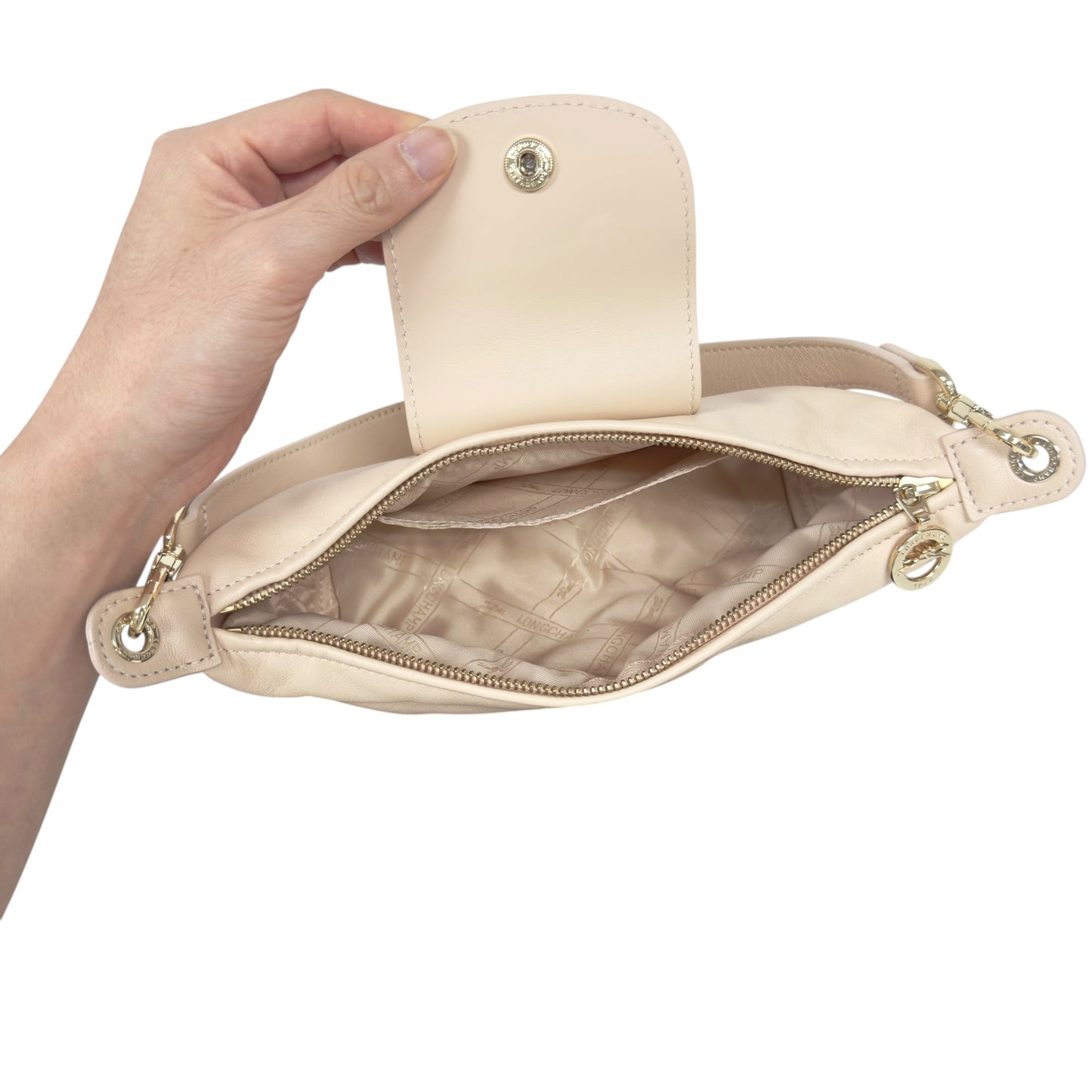 LONGCHAMP Pliage 皮革 肩背袋