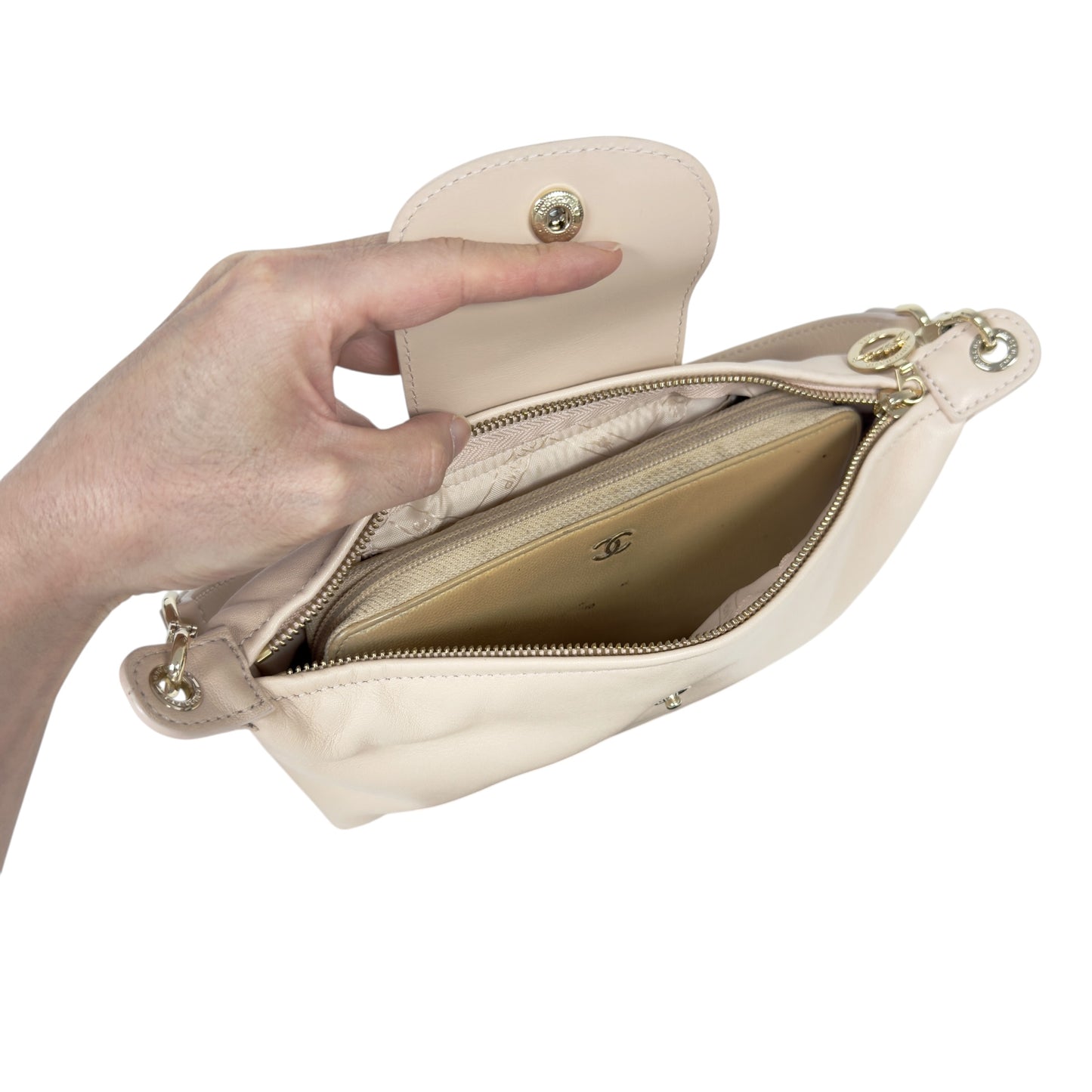 LONGCHAMP Pliage 皮革 肩背袋