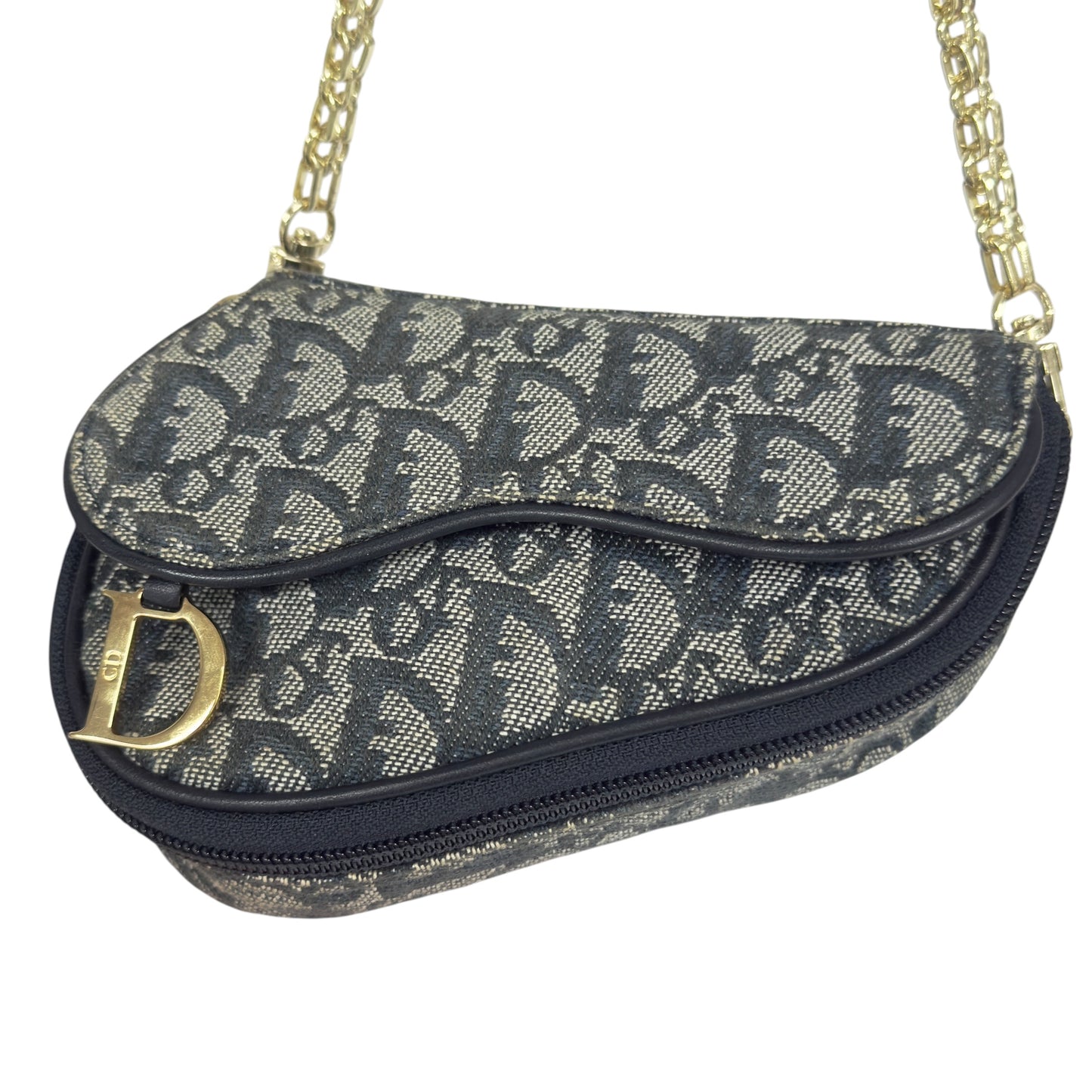 DIOR *自加鏈＞送無品牌扣＋無品牌鏈帶* 中古 Saddle 馬鞍 肩背包