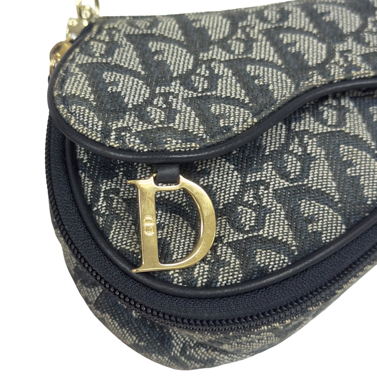 DIOR *自加鏈＞送無品牌扣＋無品牌鏈帶* 中古 Saddle 馬鞍 肩背包