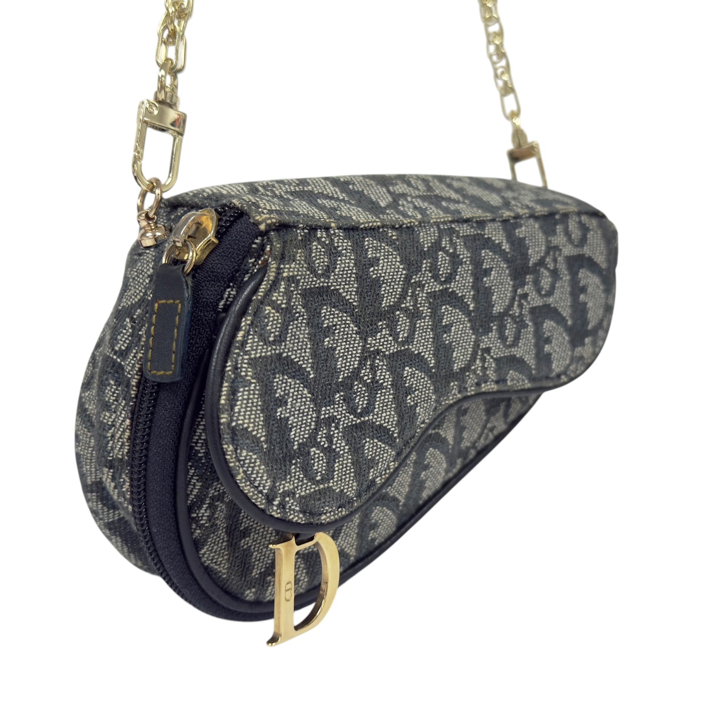 DIOR *自加鏈＞送無品牌扣＋無品牌鏈帶* 中古 Saddle 馬鞍 肩背包