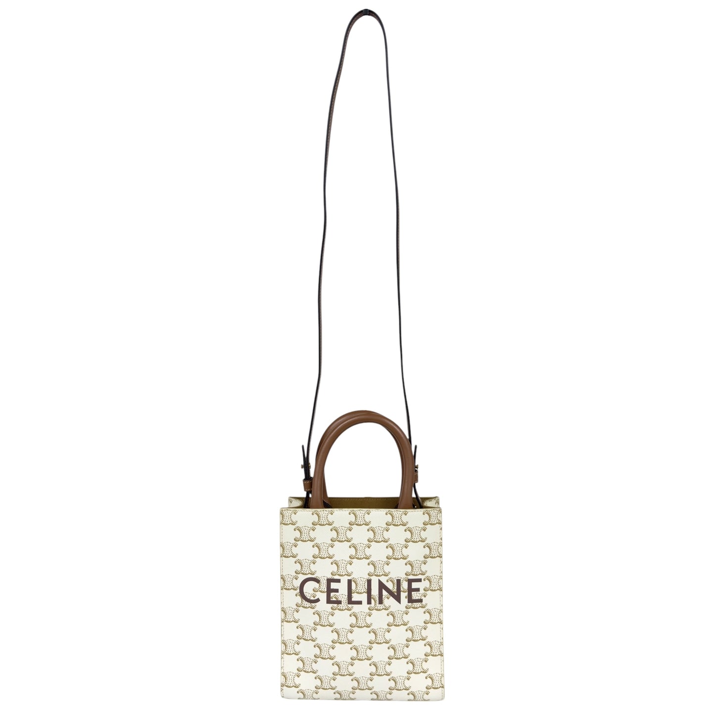 CELINE Mini Vertical Cabas 凱旋門 斜揹袋