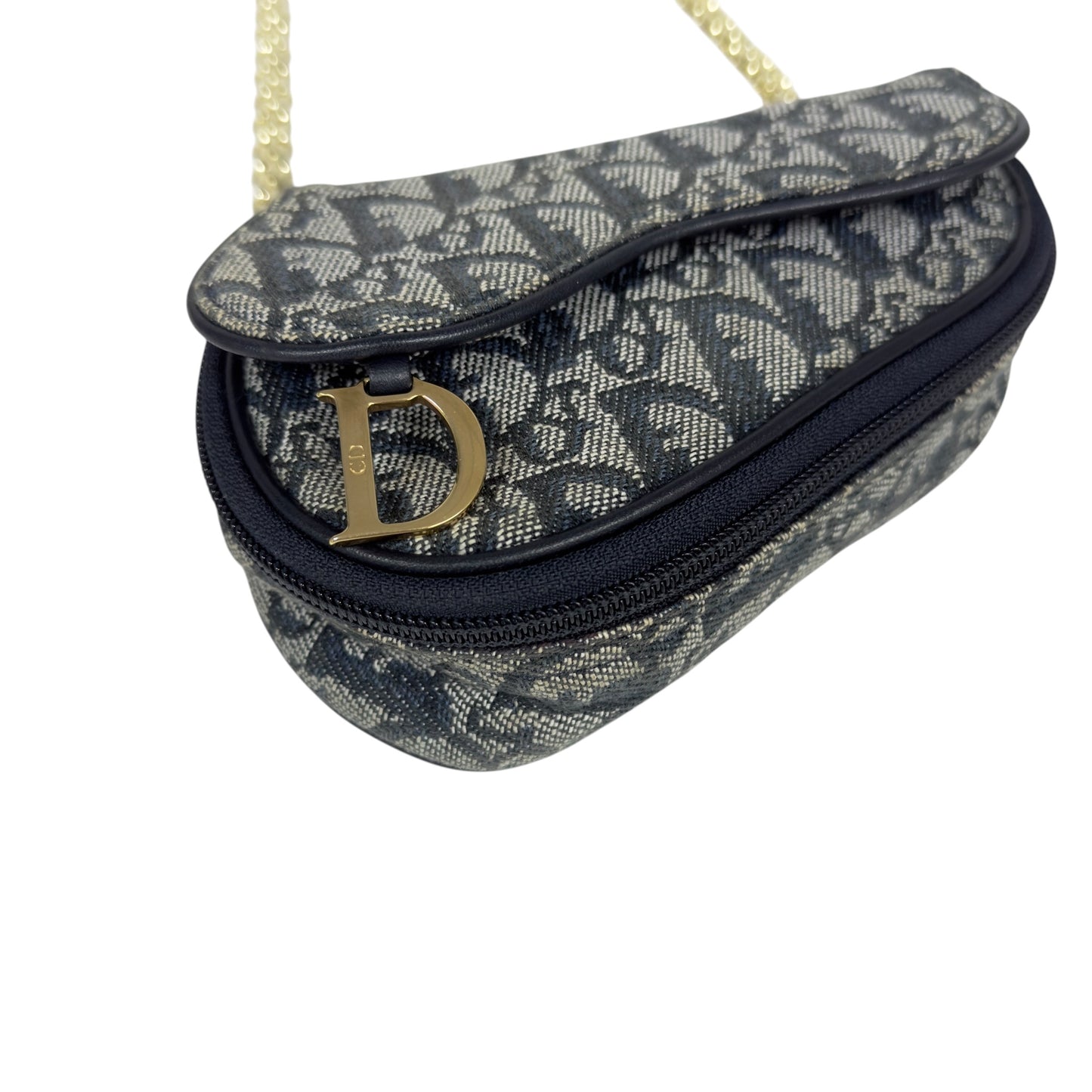 DIOR *自加鏈＞送無品牌扣＋無品牌鏈帶* 中古 Saddle 馬鞍 肩背包