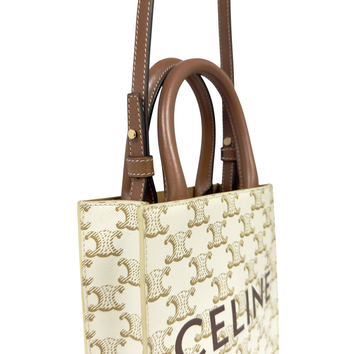 CELINE Mini Vertical Cabas 凱旋門 斜揹袋