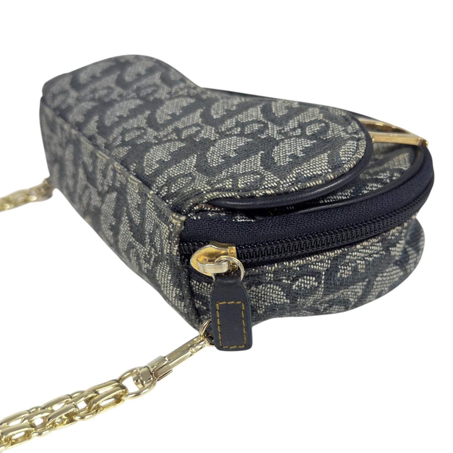DIOR *自加鏈＞送無品牌扣＋無品牌鏈帶* 中古 Saddle 馬鞍 肩背包