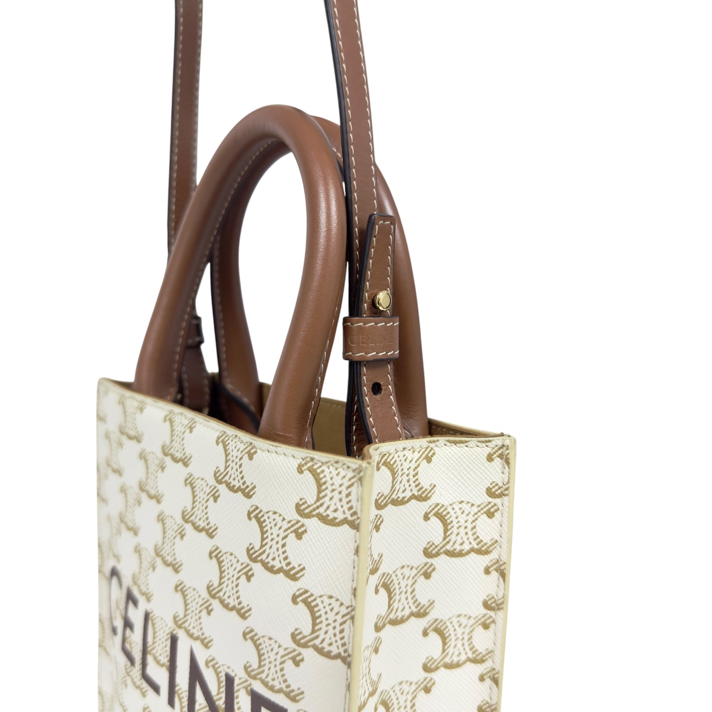 CELINE Mini Vertical Cabas 凱旋門 斜揹袋