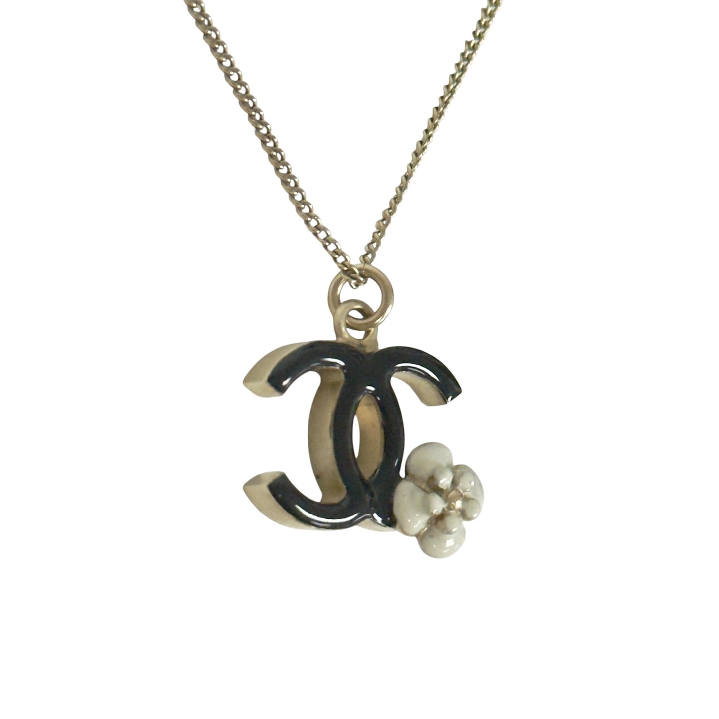 CHANEL CC 山茶花 頸鏈