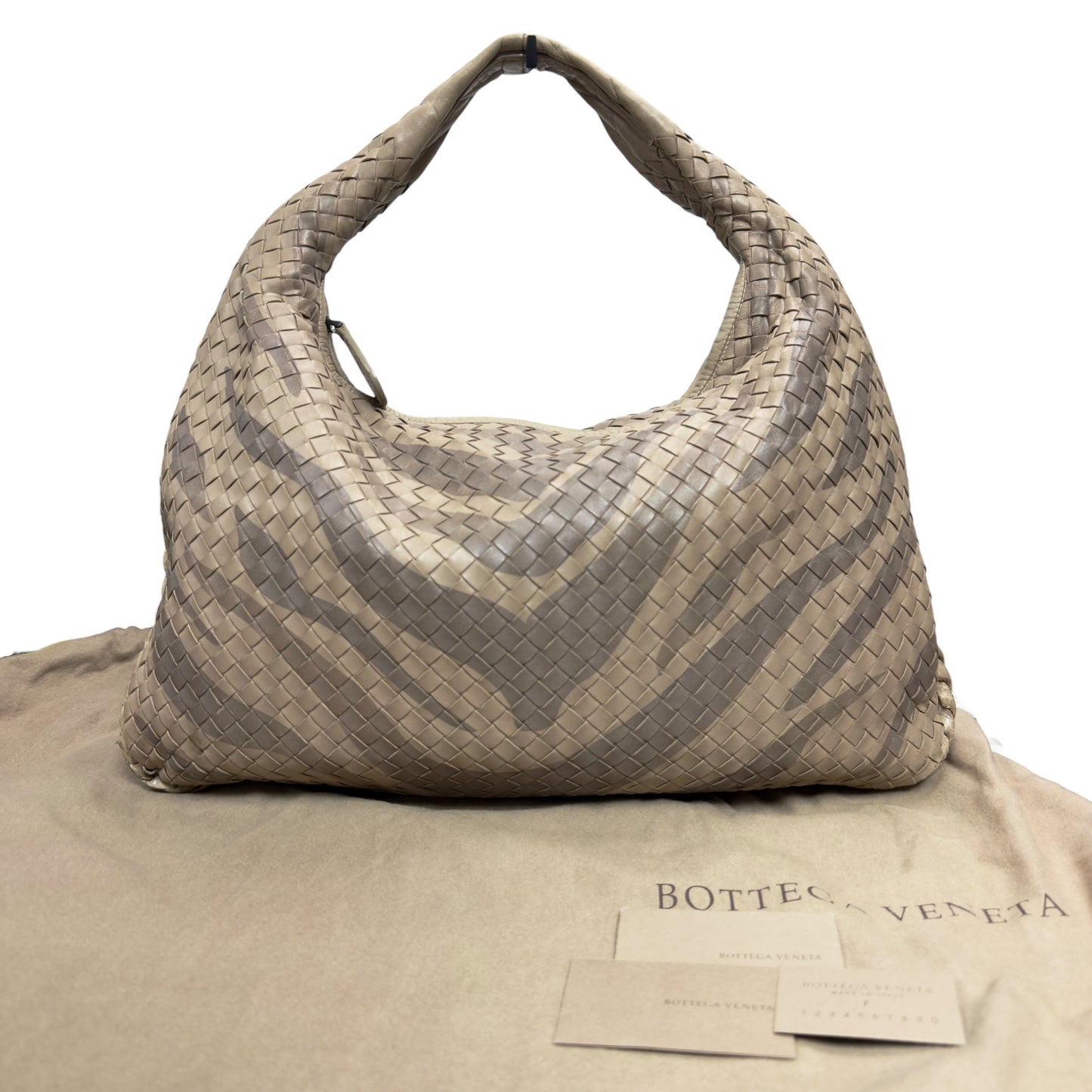 BOTTEGA VENETA Veneta 織皮 蛇皮邊飾 肩背包