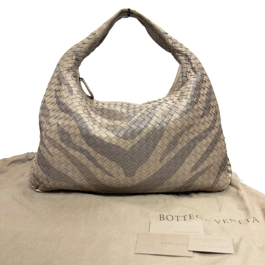 BOTTEGA VENETA Veneta 織皮 蛇皮邊飾 肩背包