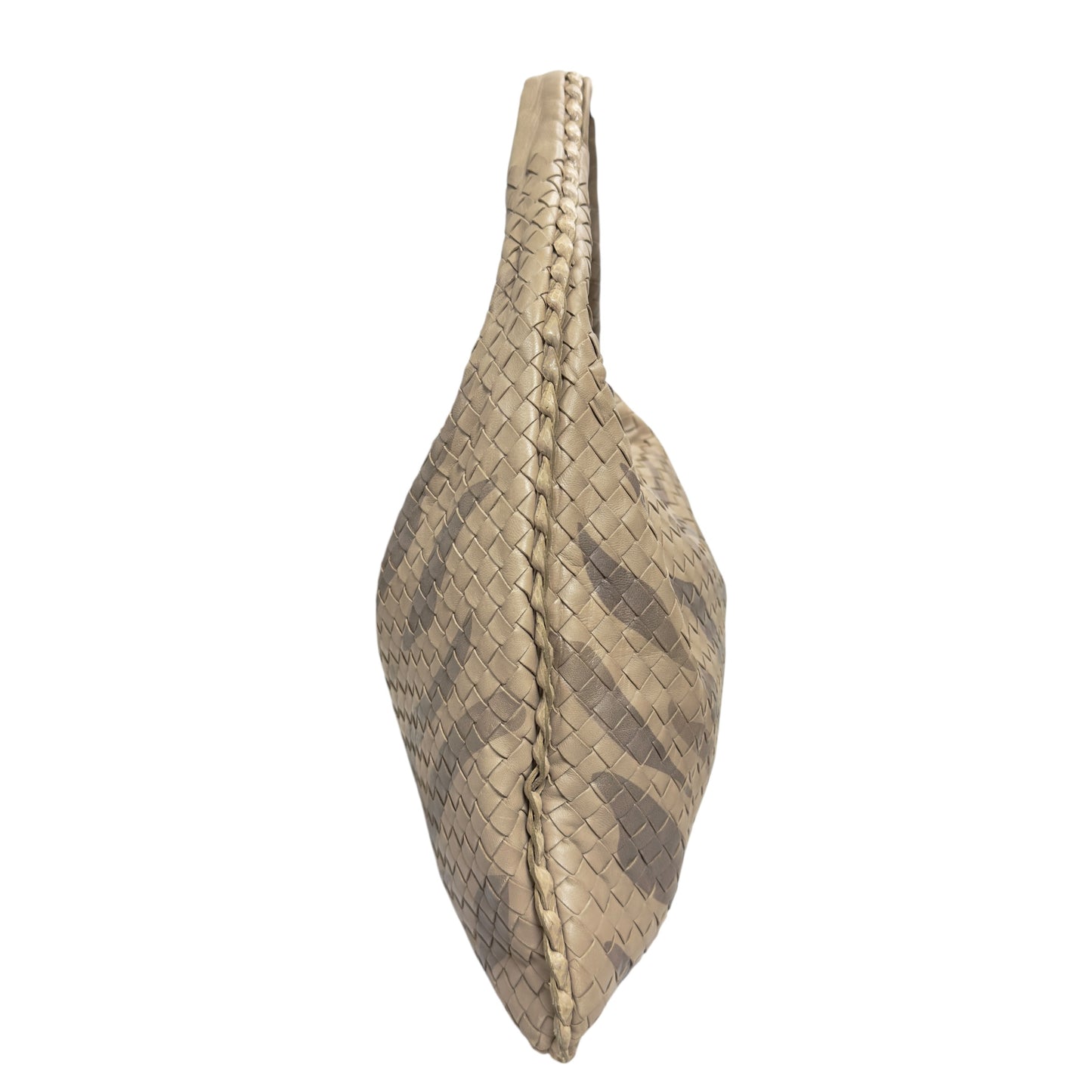 BOTTEGA VENETA Veneta 織皮 蛇皮邊飾 肩背包