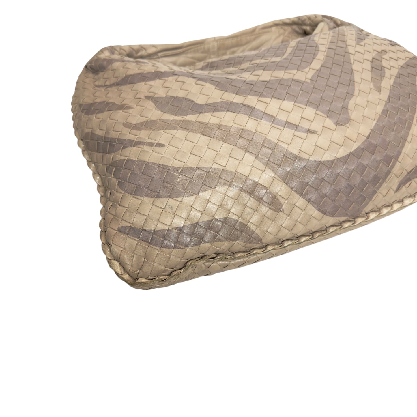 BOTTEGA VENETA Veneta 織皮 蛇皮邊飾 肩背包