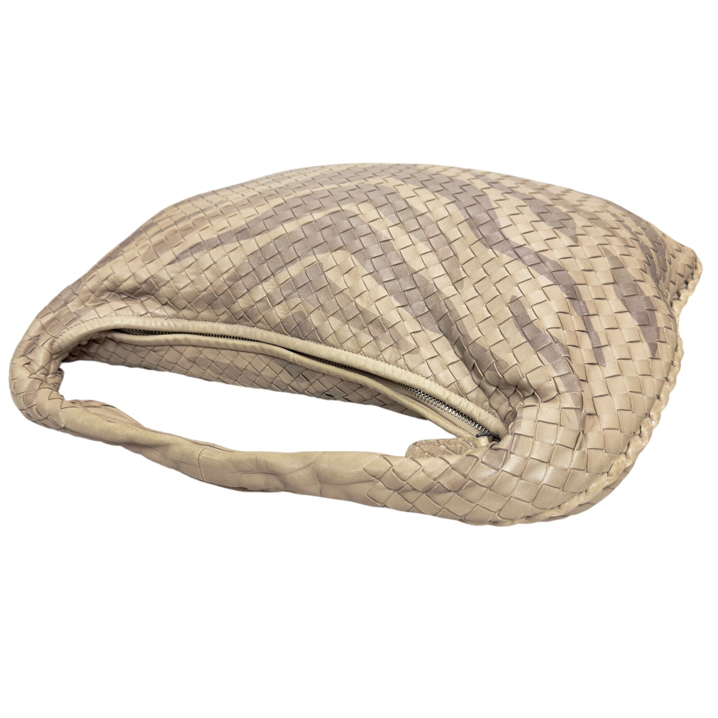 BOTTEGA VENETA Veneta 織皮 蛇皮邊飾 肩背包