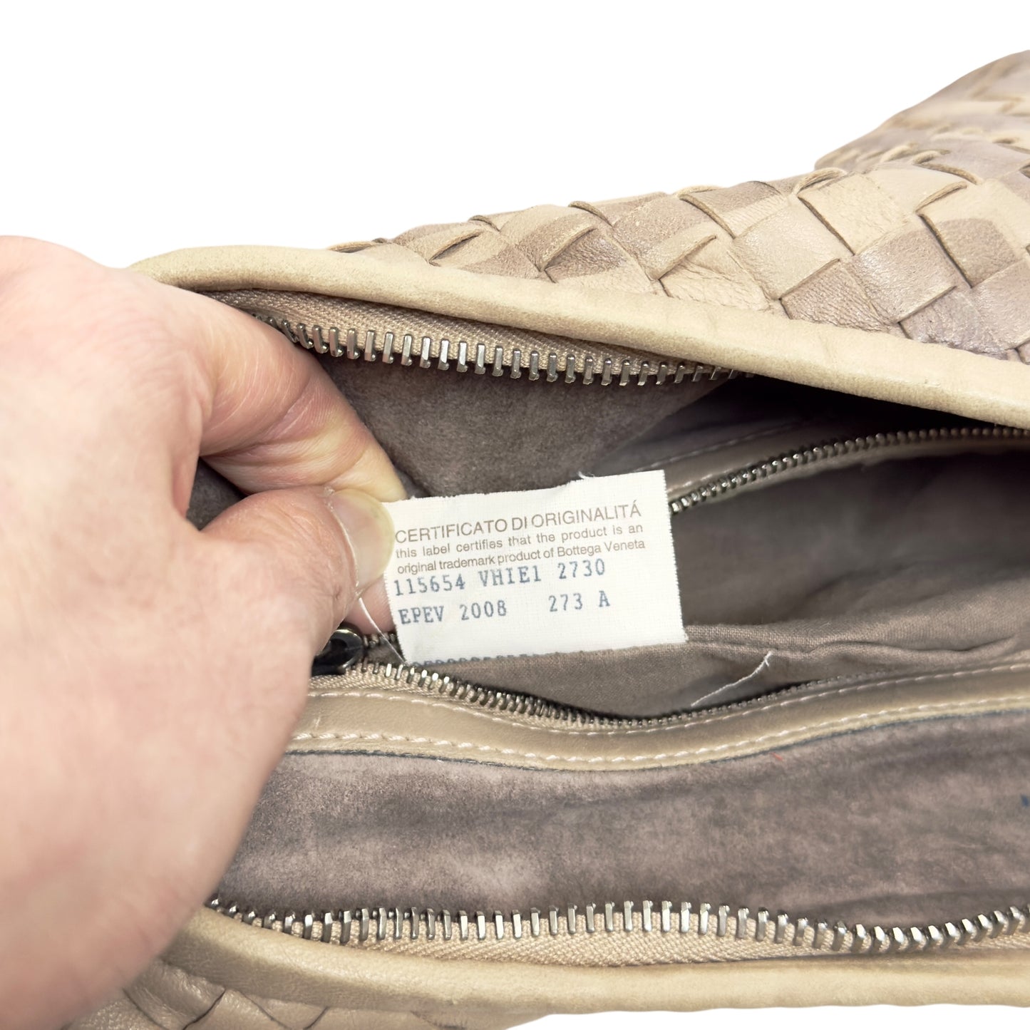 BOTTEGA VENETA Veneta 織皮 蛇皮邊飾 肩背包