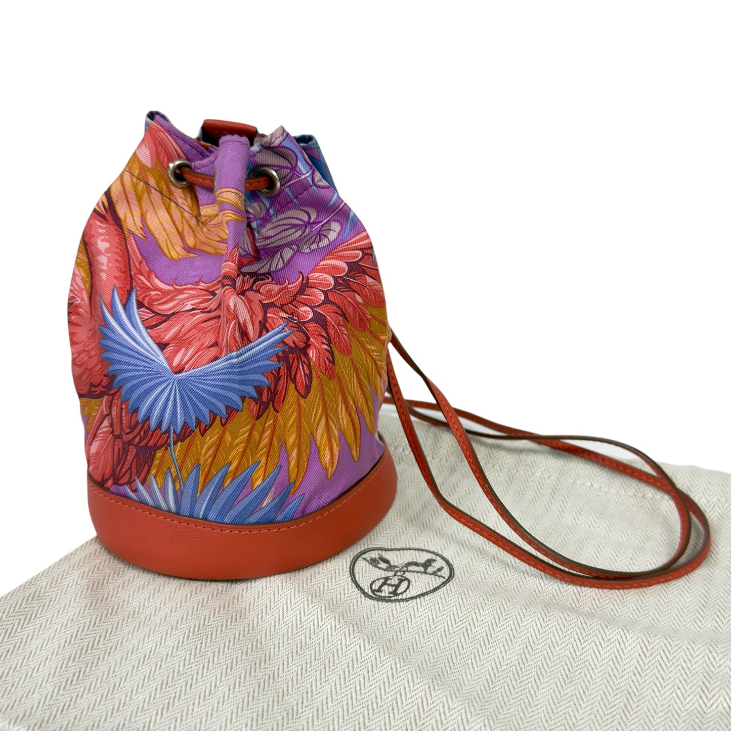 HERMES Soie Cool 多用途 迷你背包 框H刻