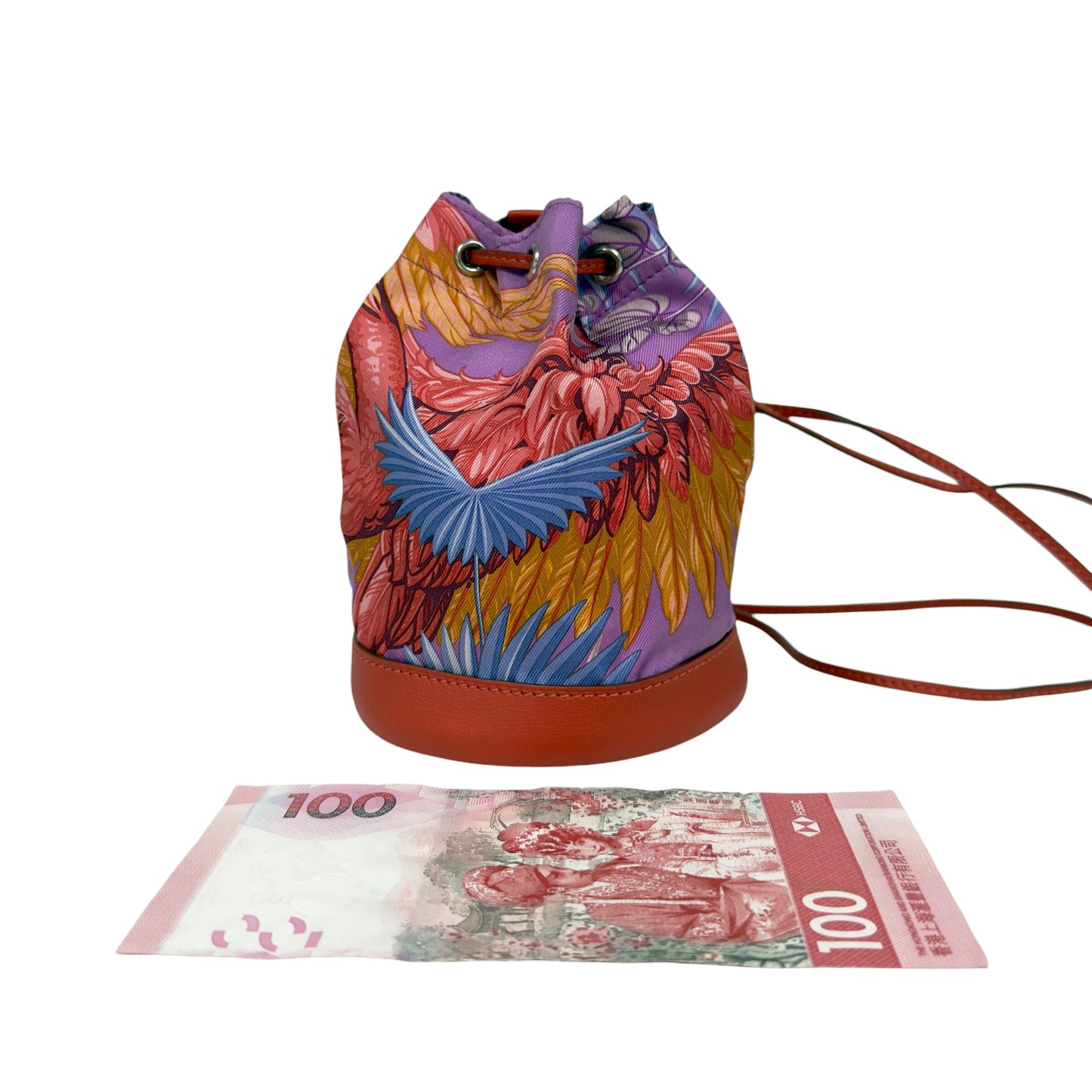 HERMES Soie Cool 多用途 迷你背包 框H刻