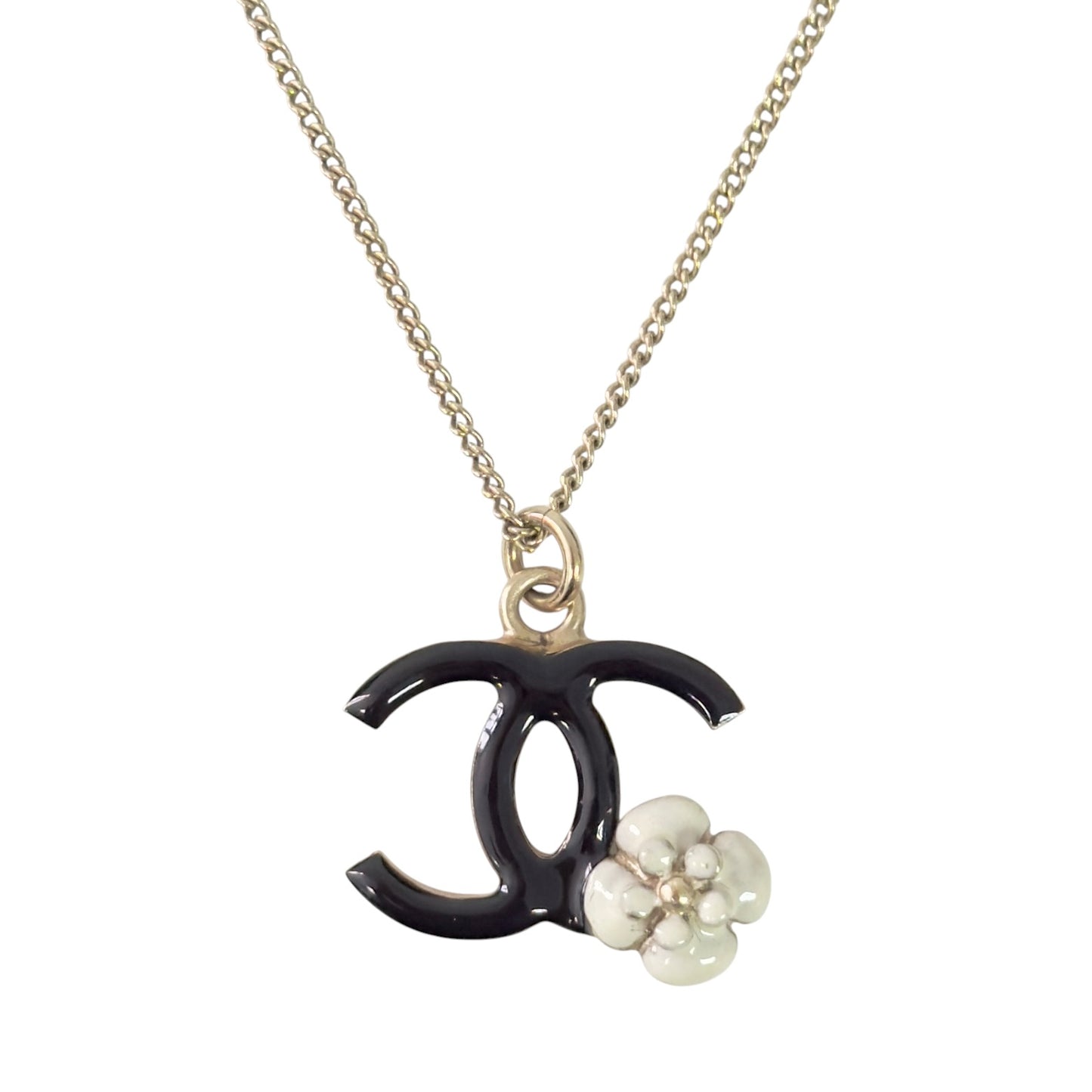 CHANEL CC 山茶花 頸鏈