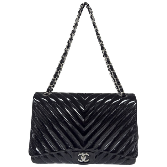 CHANEL Maxi 漆皮 特大號經典款 鏈條包