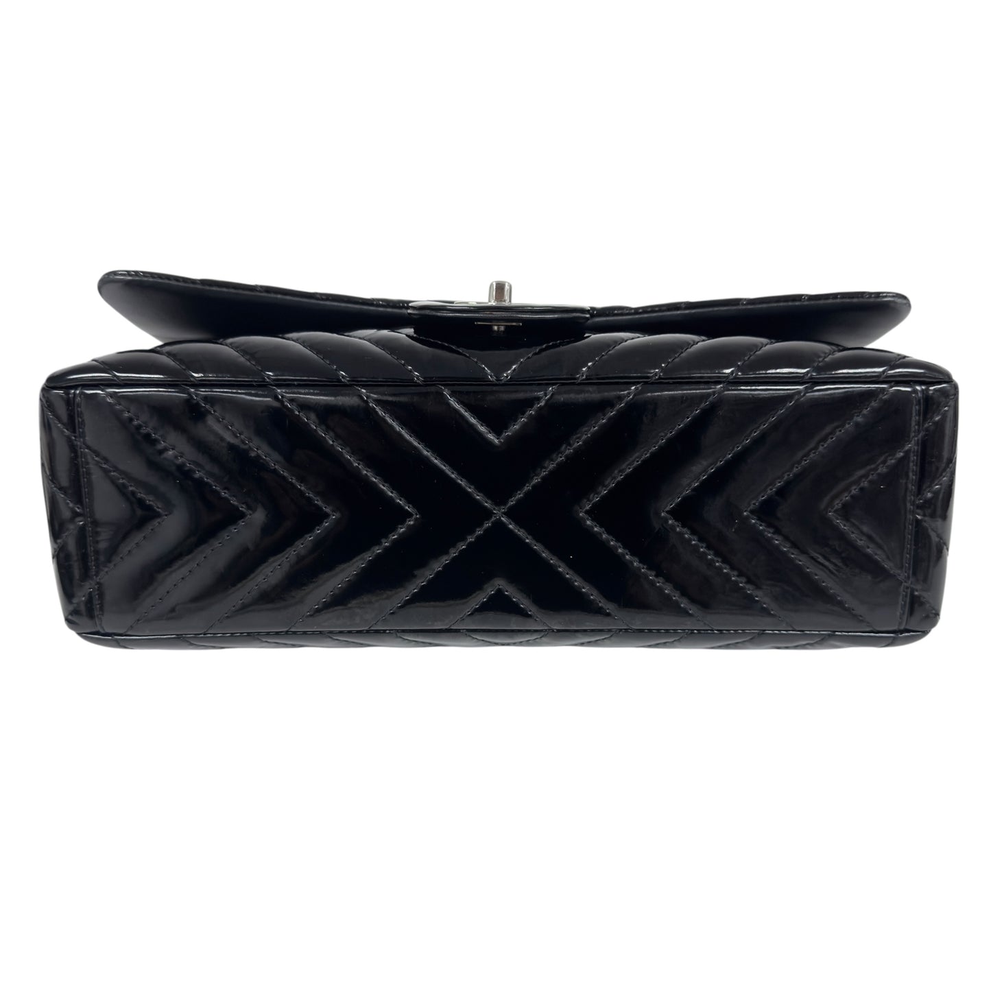 CHANEL Maxi 漆皮 特大號經典款 鏈條包