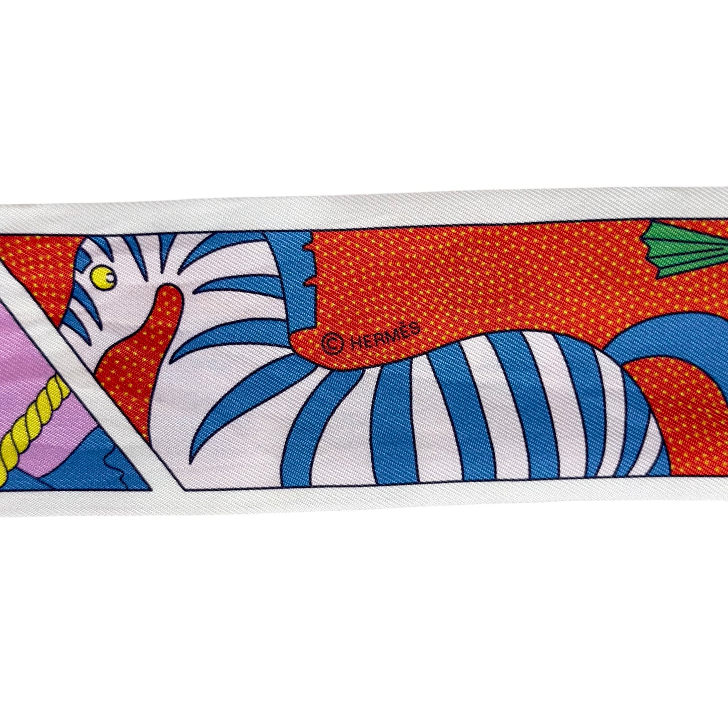 HERMES Factory Suite Twilly 幼絲巾