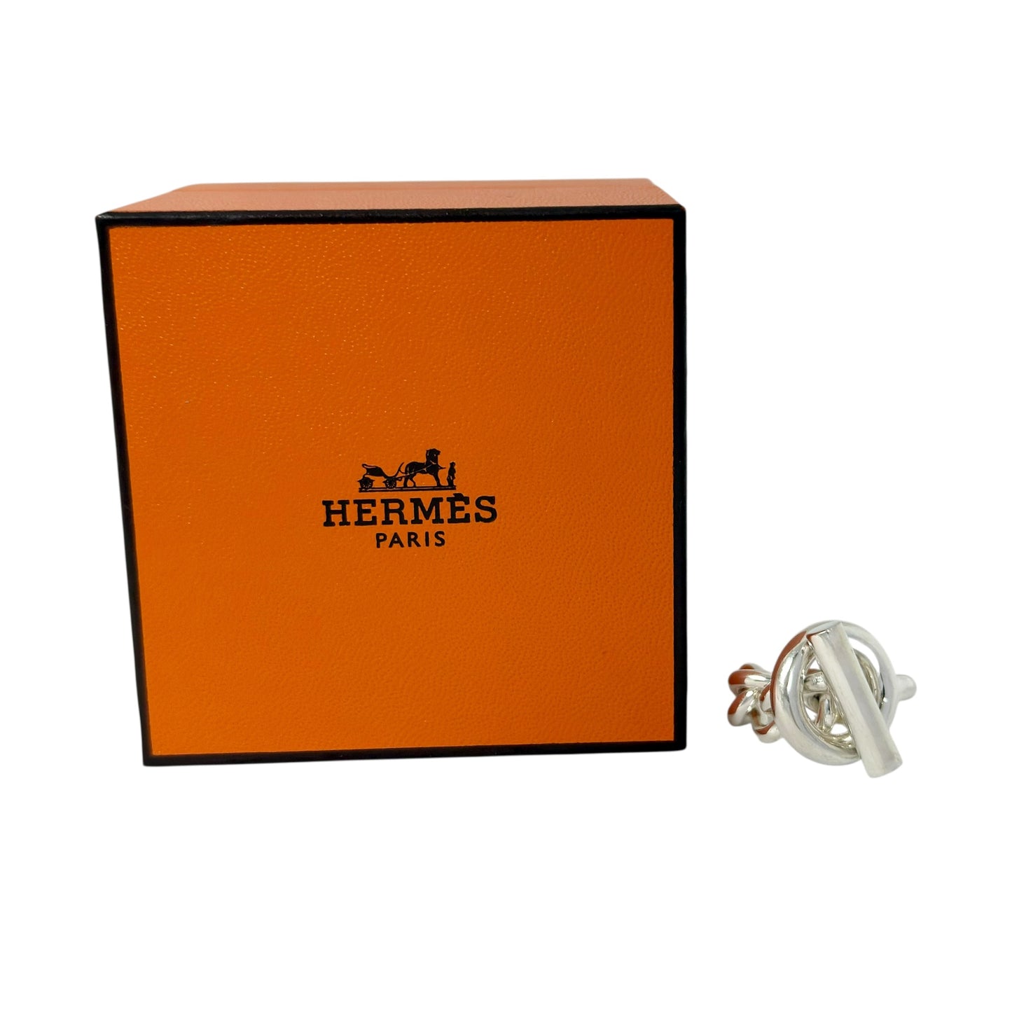 HERMES Croisette 小Q 純銀 戒指