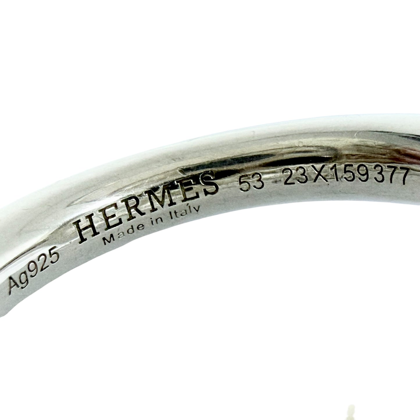 HERMES Croisette 小Q 純銀 戒指