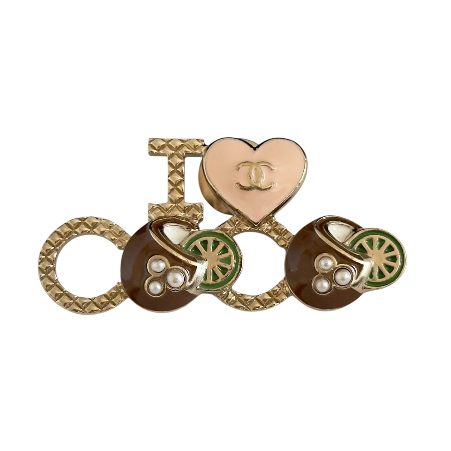CHANEL I 💗 COCO 愛心 胸針