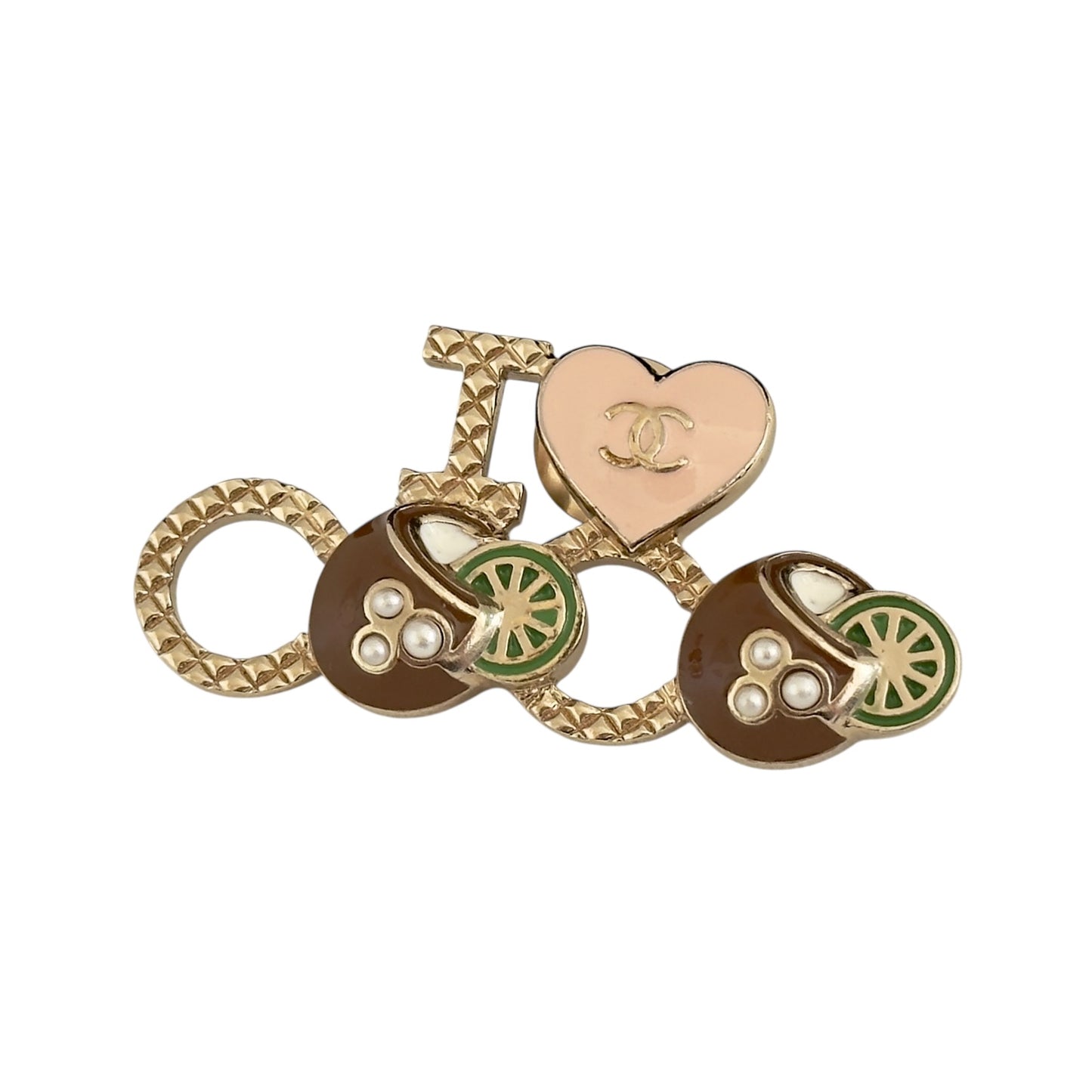 CHANEL I 💗 COCO 愛心 胸針