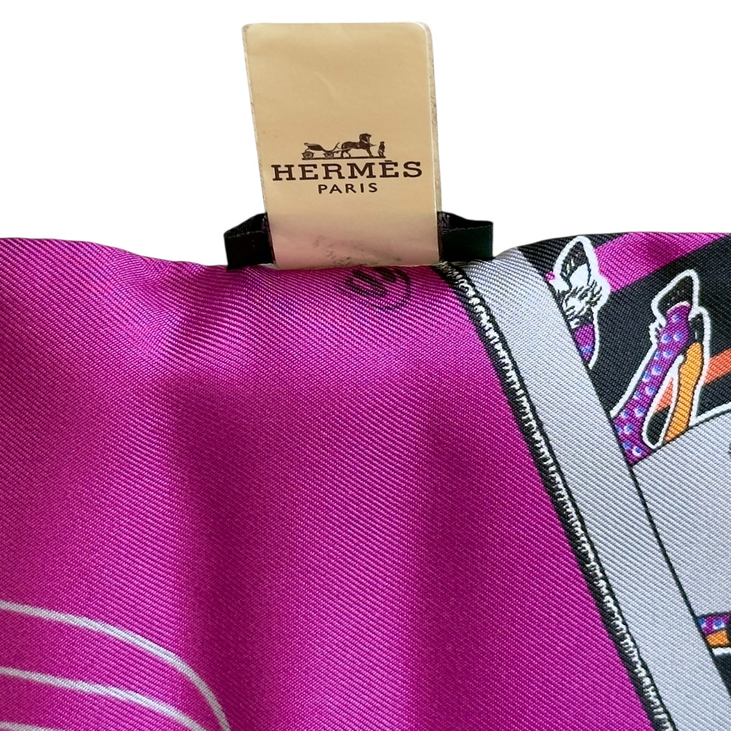 HERMES Carré en Carrés Maxi Twilly 長絲巾