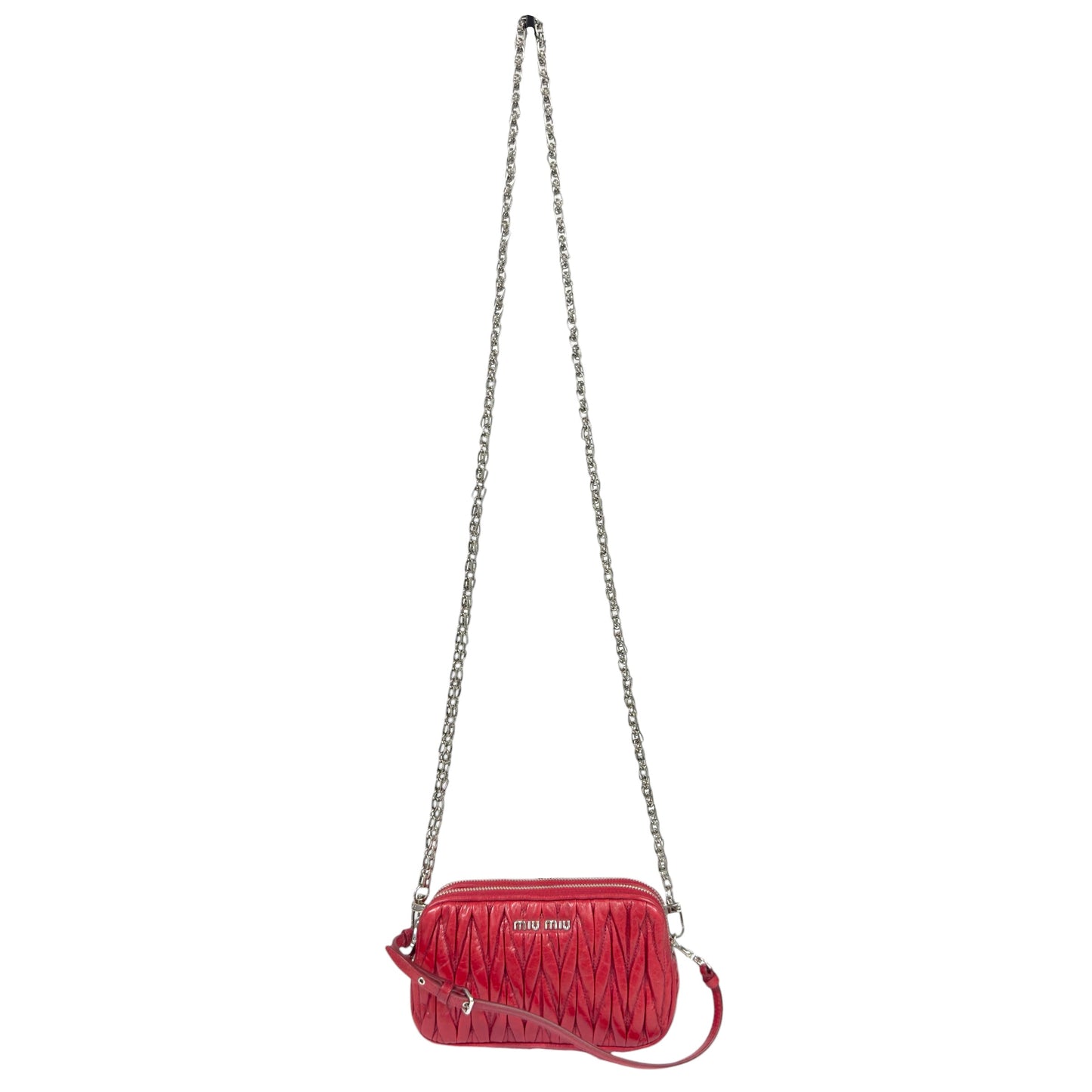 MIU MIU *自加鏈＞送無品牌鏈帶* 皺摺 2用袋