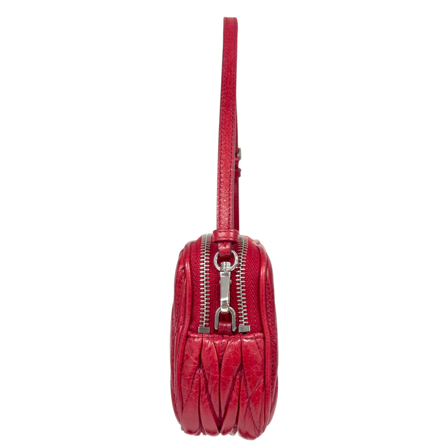 MIU MIU *自加鏈＞送無品牌鏈帶* 皺摺 2用袋