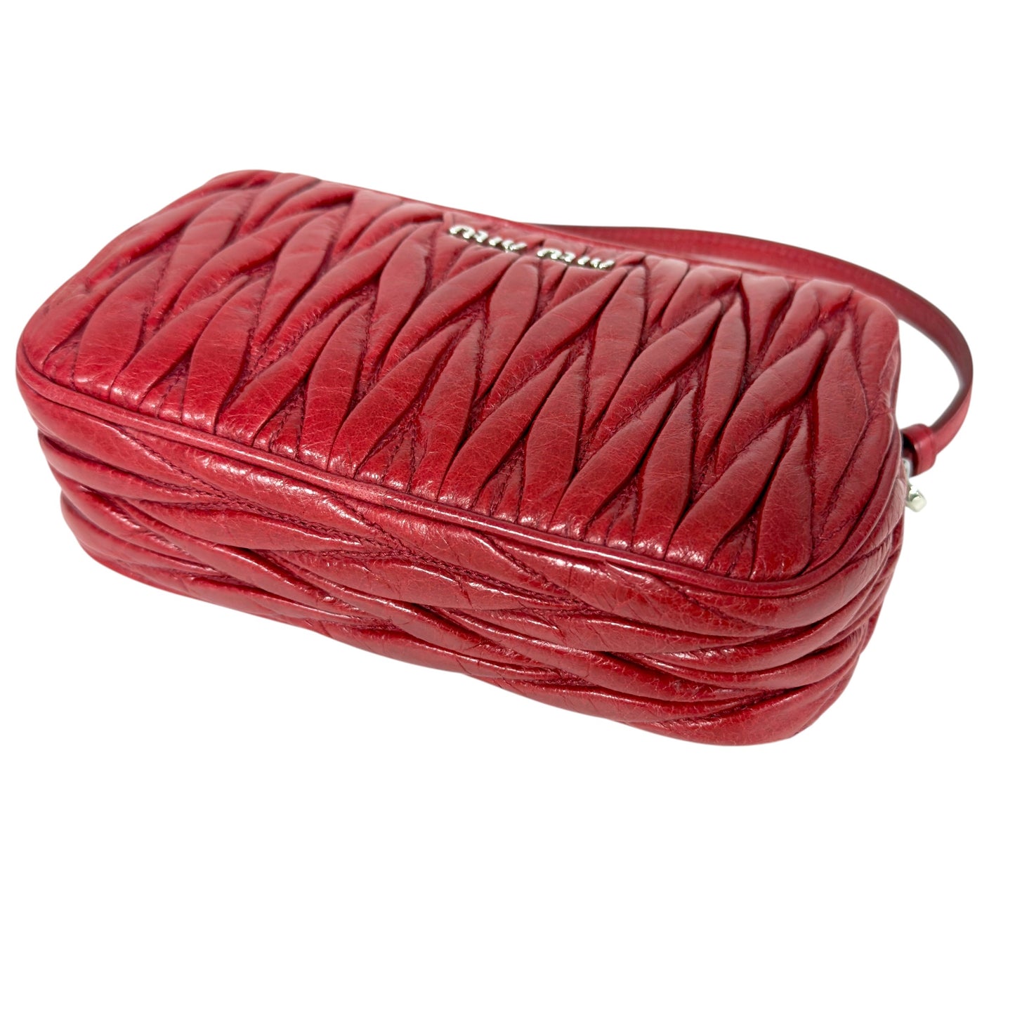 MIU MIU *自加鏈＞送無品牌鏈帶* 皺摺 2用袋