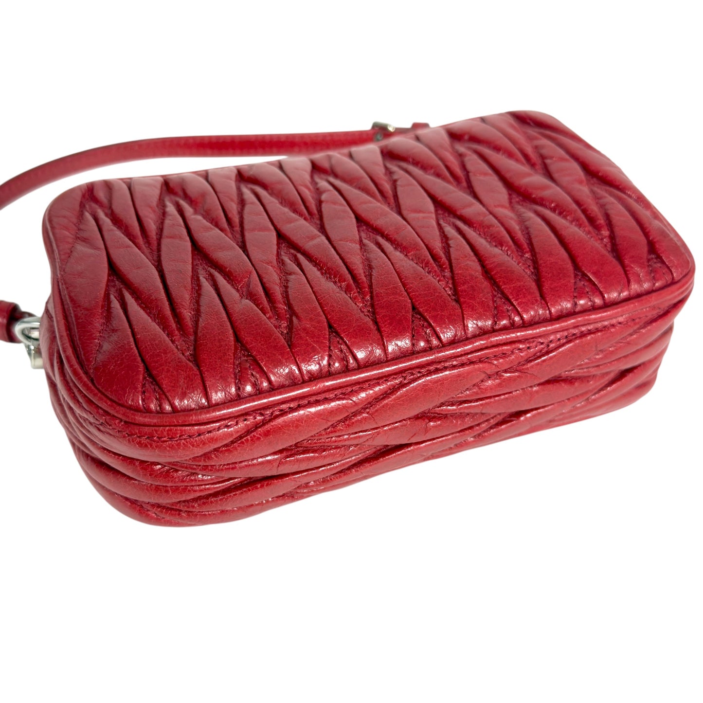 MIU MIU *自加鏈＞送無品牌鏈帶* 皺摺 2用袋