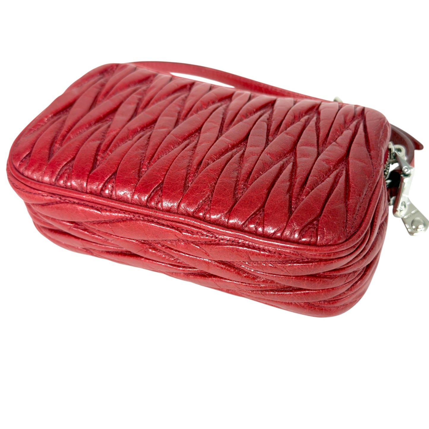 MIU MIU *自加鏈＞送無品牌鏈帶* 皺摺 2用袋