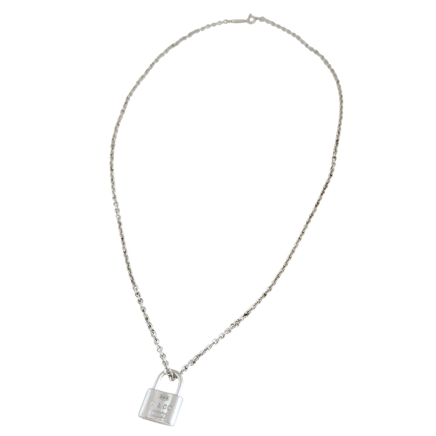 TIFFANY & CO. 1837 純銀 鎖頭 頸鏈