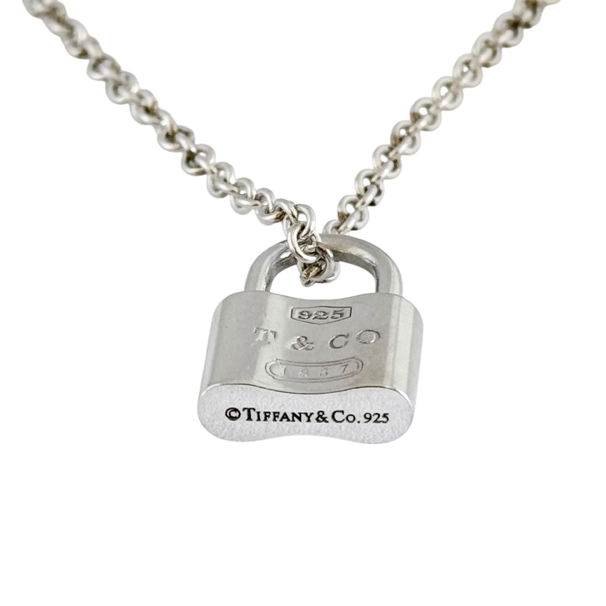 TIFFANY & CO. 1837 純銀 鎖頭 頸鏈
