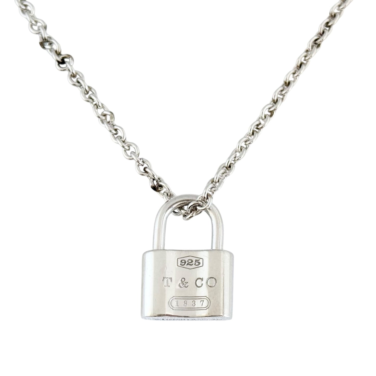 TIFFANY & CO. 1837 純銀 鎖頭 頸鏈