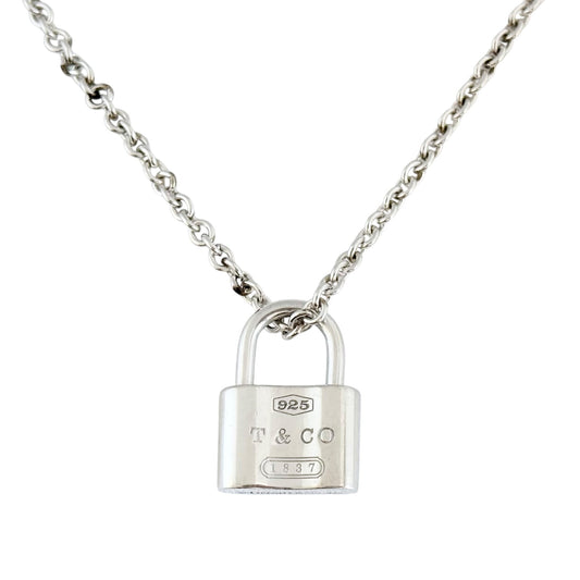 TIFFANY & CO. 1837 純銀 鎖頭 頸鏈