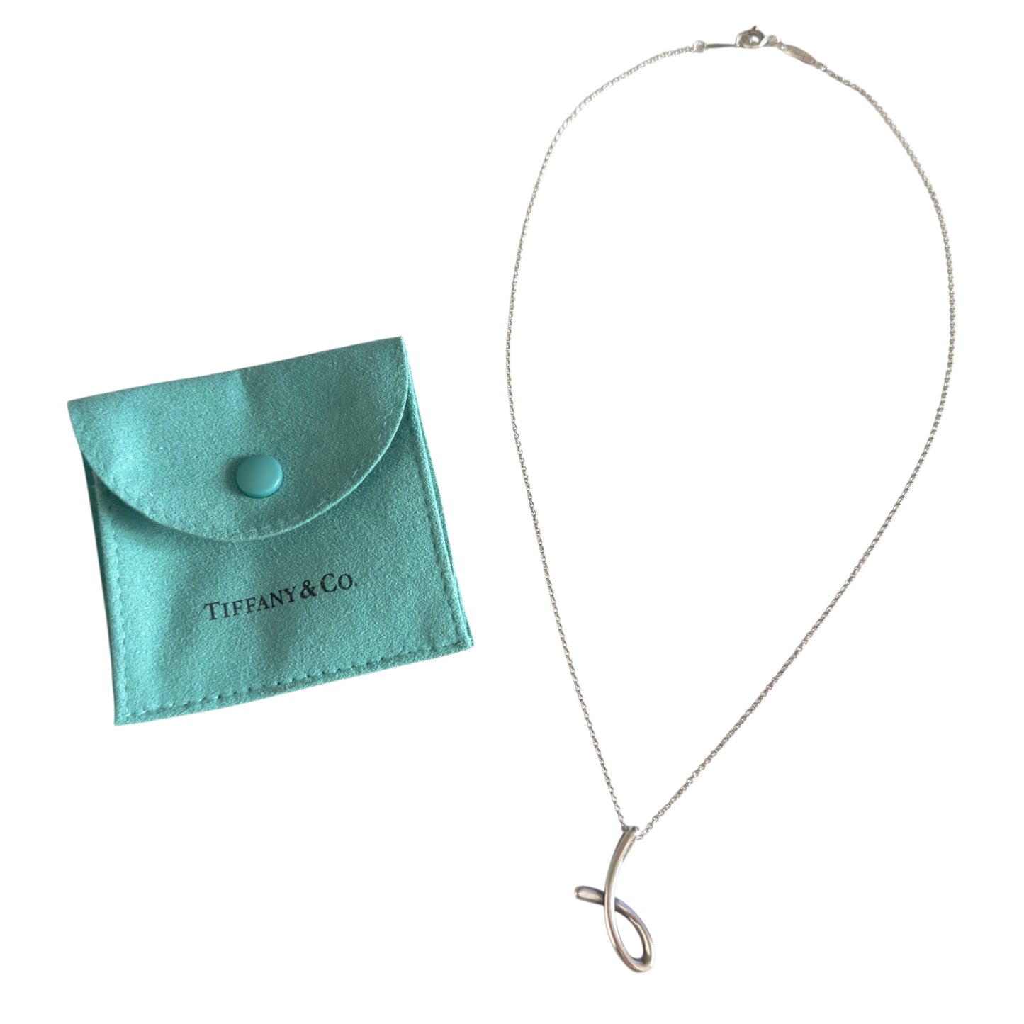TIFFANY & CO. Elsa Peretti 純銀 頸鏈