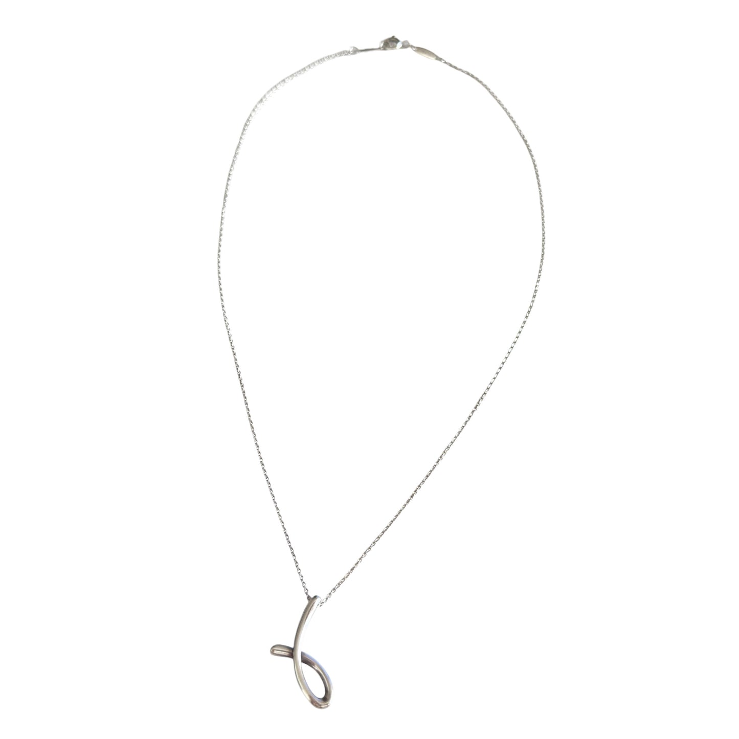 TIFFANY & CO. Elsa Peretti 純銀 頸鏈
